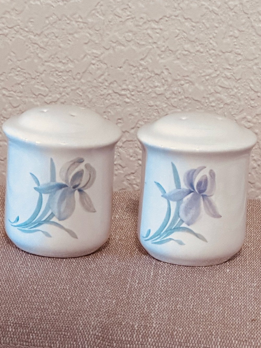 Hand-Painted Floral Ceramic Salt & Pepper Shakers